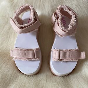 Sugar Gallery Platform Sport Sandals Size 8